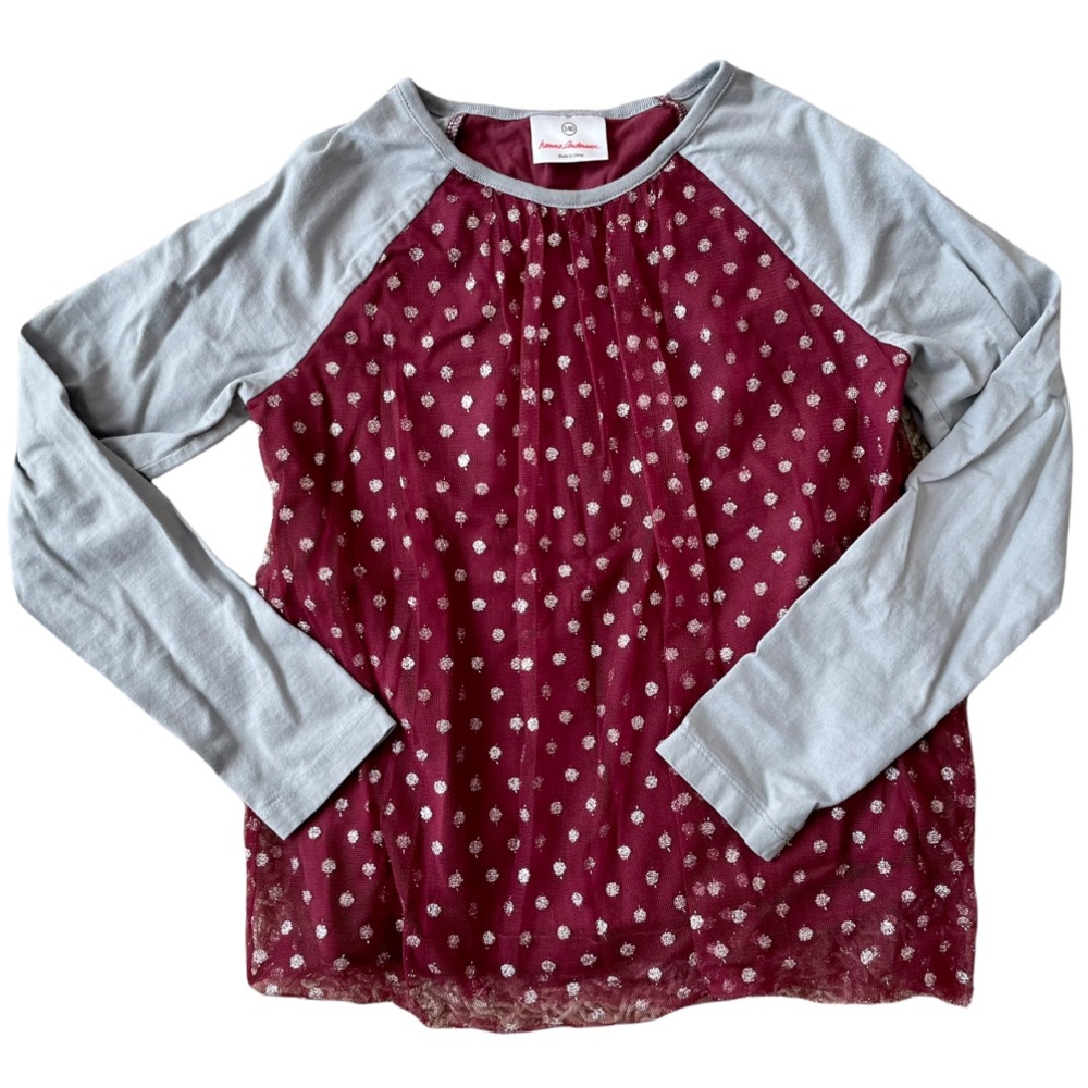 Hanna Andersson Metallic Dot Top 140